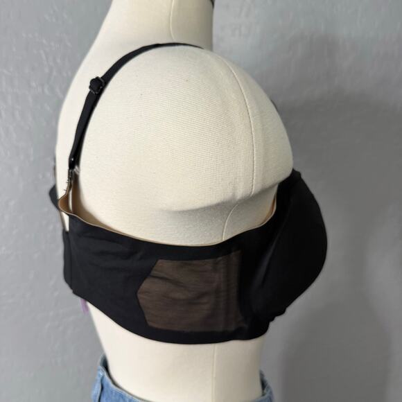 Honeylove CrossOver V Neck Bra, Black, XL - Picture 2 of 7